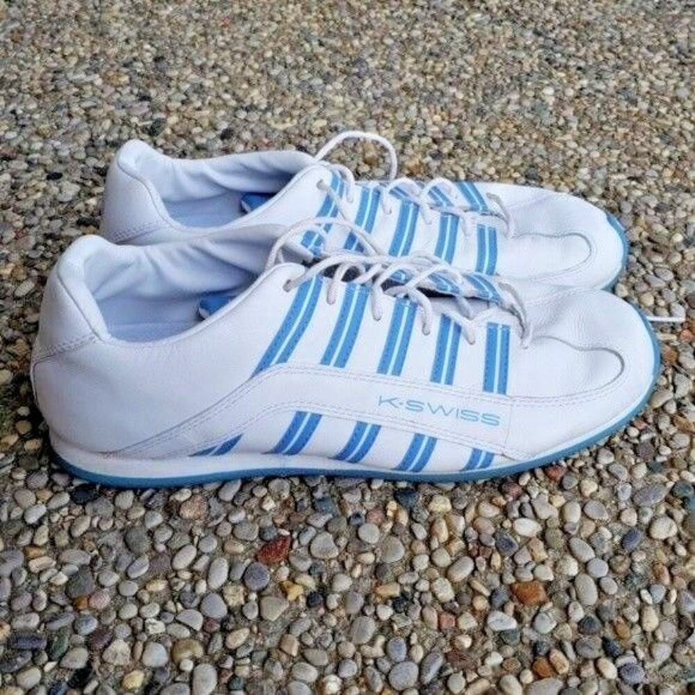 K-Swiss Blue & White Ladies Sneakers - 91039126 - Size 8